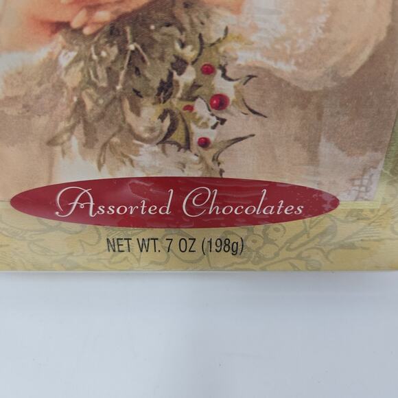 Hallmark Crown Chocolatier Christmas 1995 Chocolate Gold Tin Sealed in Plastic - Picture 4 of 15